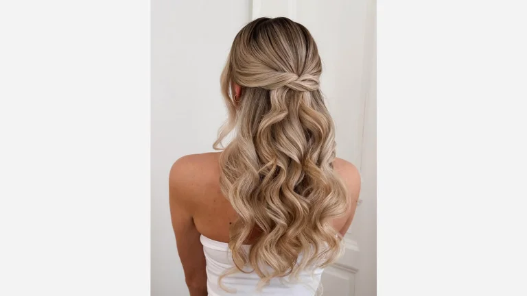 30 Elegant Prom Hairstyles for a Glamorous Look 21 Soft Wavy Prom Half-Up Hairstyle