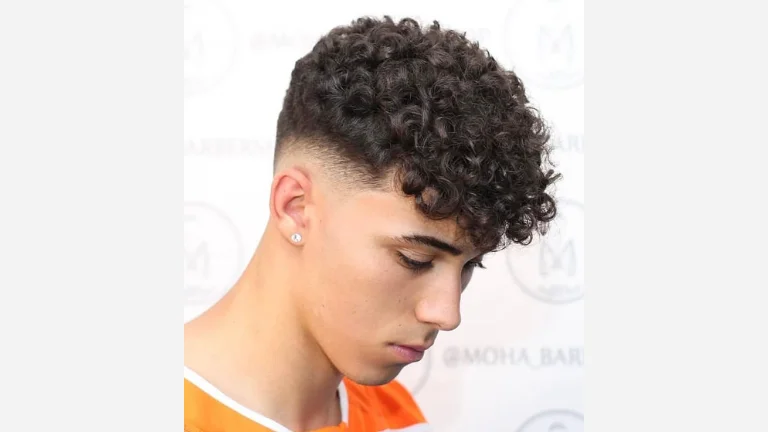 40 Stylish Taper Fade Curly Hair Ideas for Men 21 V-Shape Curly Taper Fade