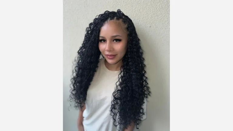 30 Elegant Prom Hairstyles for a Glamorous Look 22 Huge Curls with French Braids