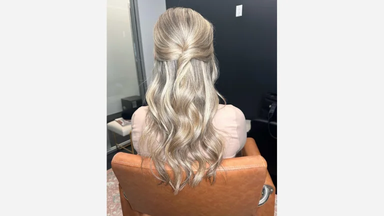 30 Elegant Prom Hairstyles for a Glamorous Look 27 Smooth and Simple Half Up Half Down Style