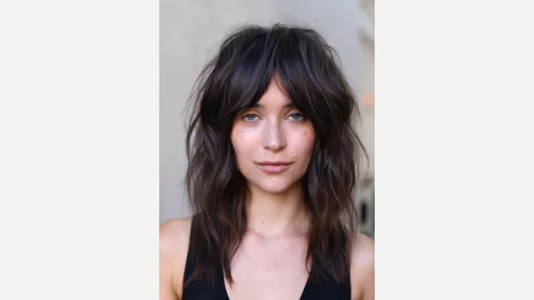 30 Chic Fringe Haircuts for a Fresh, Modern Vibe 4 Choppy Lob with Bangs