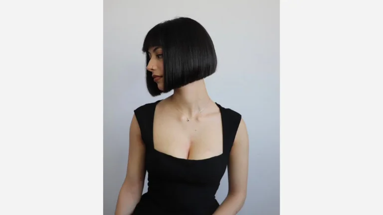 30 Chic Fringe Haircuts for a Fresh, Modern Vibe 9 Bob with Straight-Across Fringe