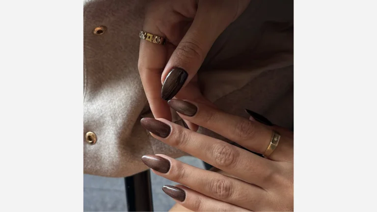30 Fall Nail Designs You’ll Be Obsessed With 1 Espresso Velvet Nails