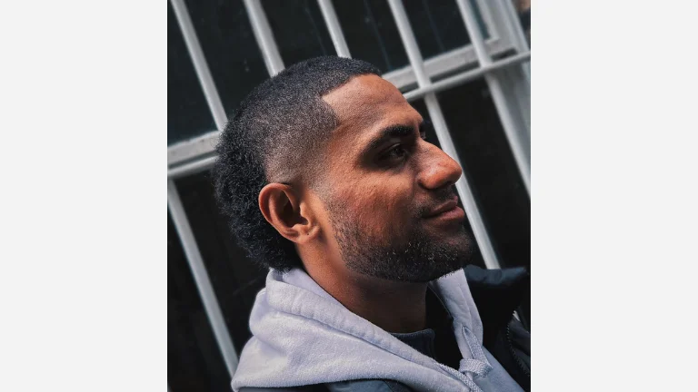 13 Bold and Trending Skullet Haircuts for Men 11 Afro Skullet