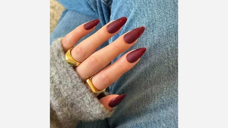 30 Fall Nail Designs You’ll Be Obsessed With 16 Bordeaux French Tips