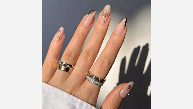 30 Fall Nail Designs You’ll Be Obsessed With 20 Greek Goddess Starburst Nails