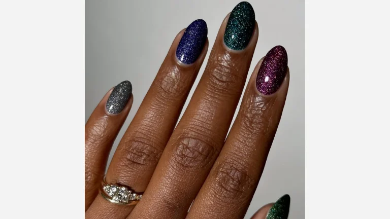 30 Fall Nail Designs You’ll Be Obsessed With 3 Jewel Skittle Nails