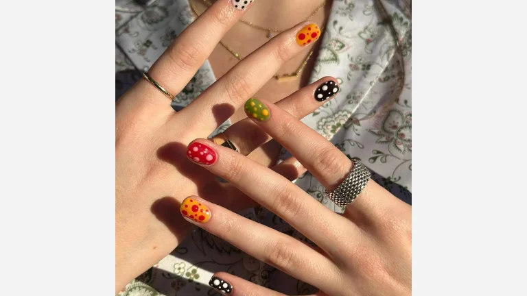 30 Fall Nail Designs You’ll Be Obsessed With 30 Yayoi Kusama's Nails