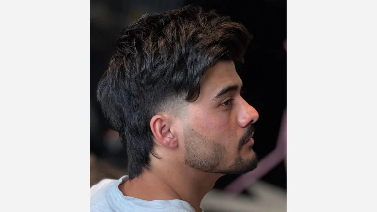 30 Best Wolf Cut Men Styles to Transform Your Look 7 Side Swept Bangs