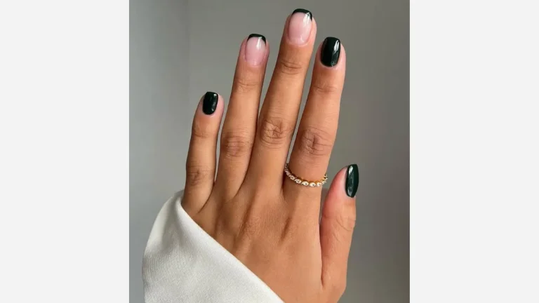 Black French Tip Nails Sleek Bold Stunning 1 Black French Tip Nails