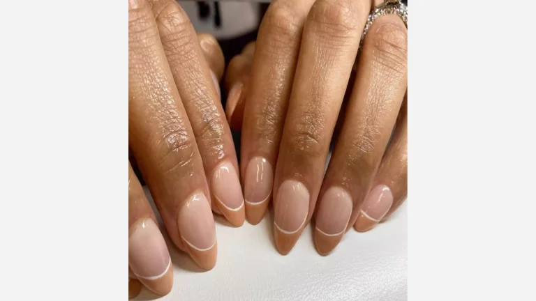 25 Trendy French Tip Nail Designs 15 Latte Nails