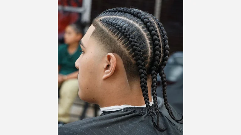 30 Trending Temple Fade Haircuts for Men 16 Temp Fade with Braids