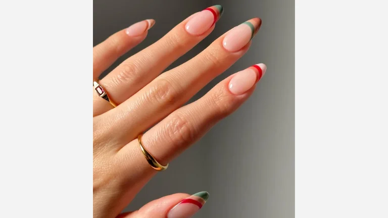 25 Trendy French Tip Nail Designs 5 Earthy Groove